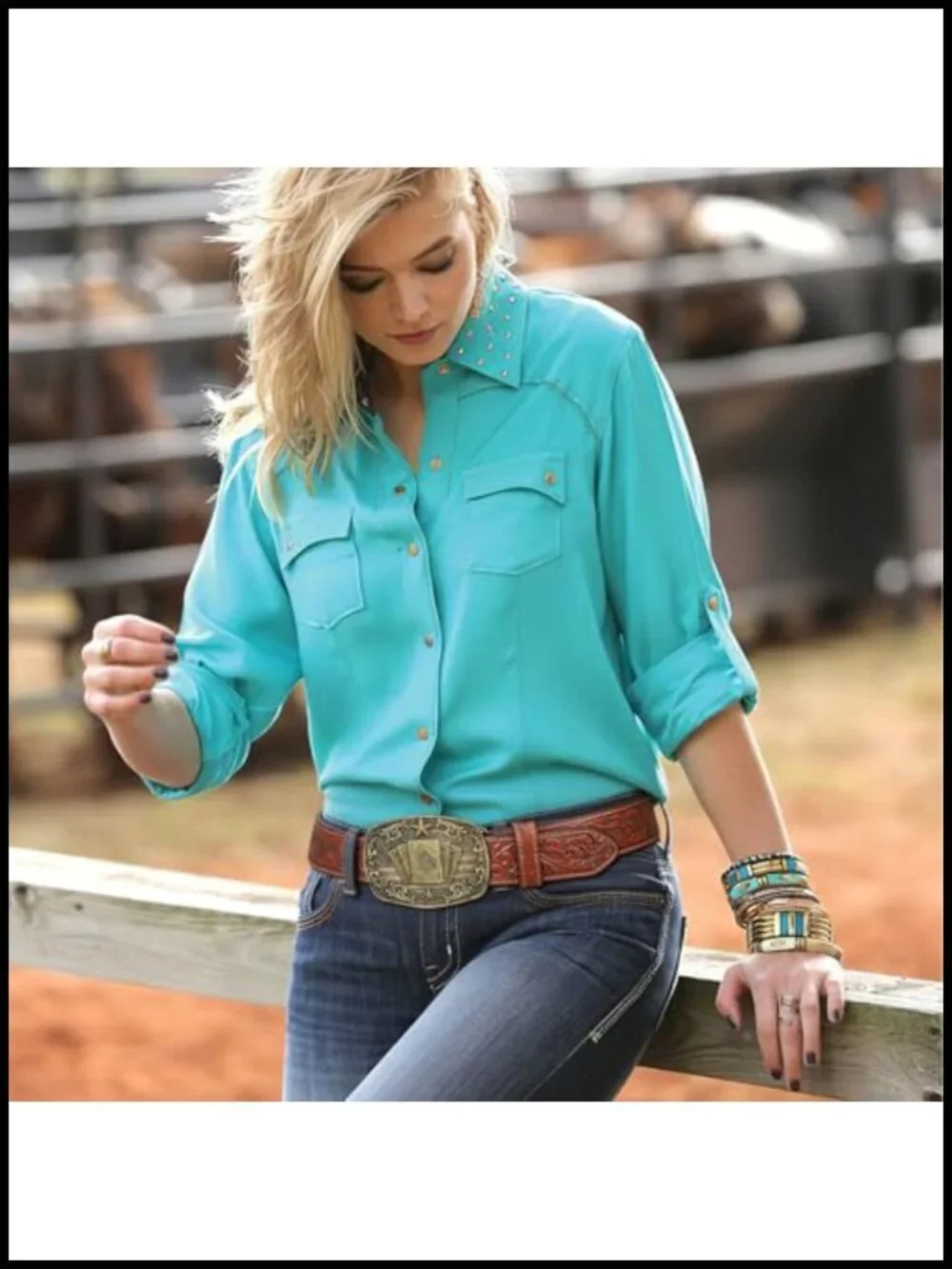 Western Belt Buckle Vintage Cowboy Alloy Zinc Men Women